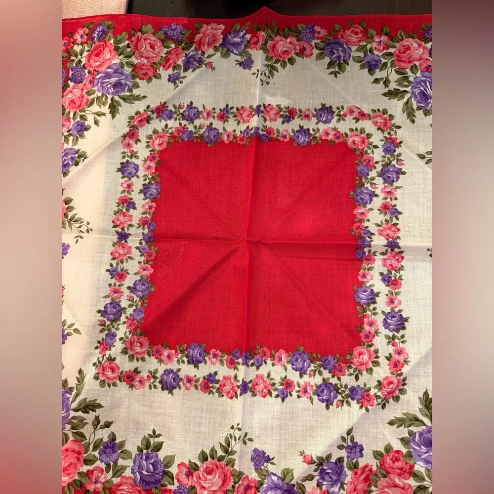 Vintage Yves Saint Laurent Floral Scarf